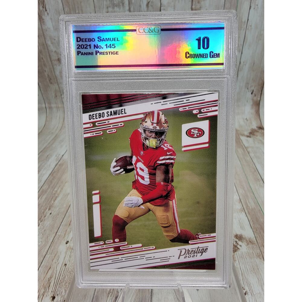 2021 Prestige Xtra Points Diamond Deebo Samuel 49ers Football Card #145 CCG 10